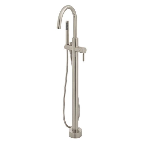 Vado Individual Origins Brushed Nickel Floor Mounted Bath Shower Mixer Tap