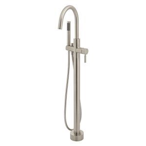 Vado Individual Origins Brushed Nickel Floor Mounted Bath Shower Mixer Tap