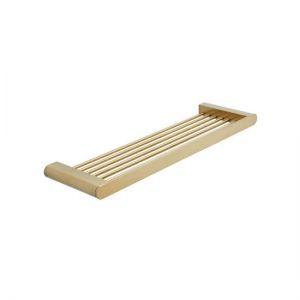 Vado Individual Photon Brushed Gold Shelf 380mm