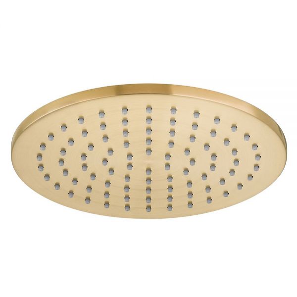Vado Individual Brushed Gold Round Shower Head 200mm
