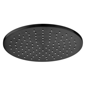 Vado Individual Brushed Black Round Shower Head 250mm