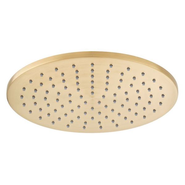 Vado Individual Brushed Gold Round Shower Head 250mm