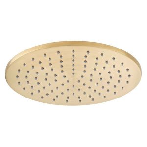 Vado Individual Brushed Gold Round Shower Head 250mm