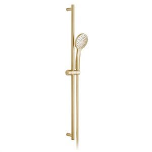 Vado Individual Atmosphere Brushed Gold Round Slide Rail Shower Kit