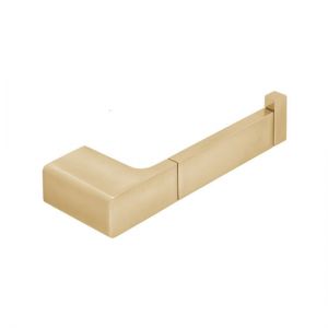 Vado Individual Shama Brushed Gold Toilet Roll Holder