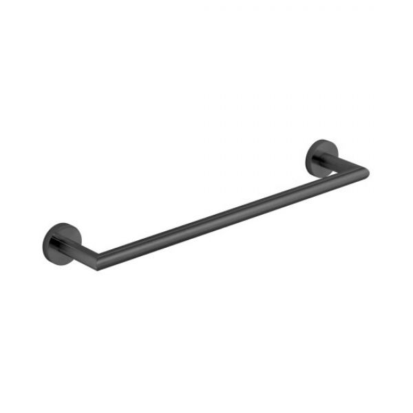 Vado Individual Spa Knurled Brushed Black Towel Rail 450mm