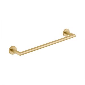 Vado Individual Spa Knurled Brushed Gold Towel Rail 450mm