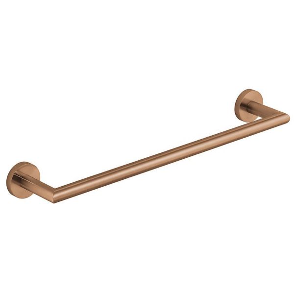 Vado Individual Spa Knurled Brushed Bronze Towel Rail 450mm