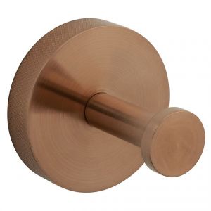 Vado Individual Spa Knurled Brushed Bronze Robe Hook