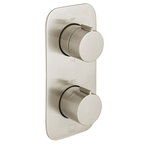Vado Individual Altitude Brushed Nickel One Outlet Thermostatic Shower Valve
