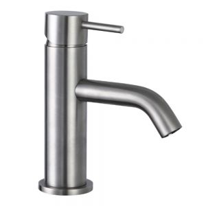JTP Inox Stainless Steel Basin Mixer Tap 164mm