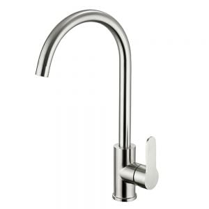 JTP Inox Stainless Steel Kitchen Mixer Tap with Swivel Spout