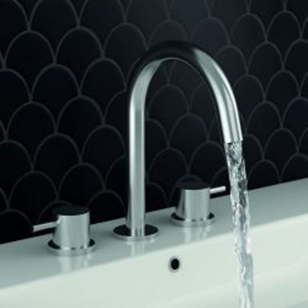 JTP Inox Stainless Steel 3 Hole Basin Mixer Tap #4