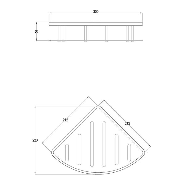 JTP Inox Stainless Steel Corner Basket #2