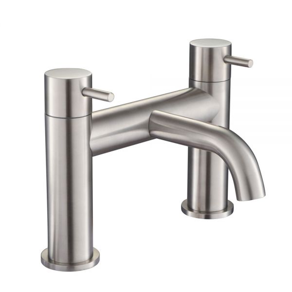 JTP Inox Stainless Steel Deck Mounted Bath Filler Tap