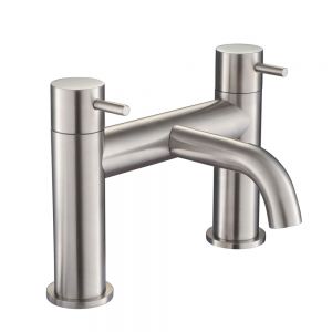 JTP Inox Stainless Steel Deck Mounted Bath Filler Tap