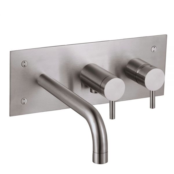 JTP Solex Chrome 3 Hole Wall Mounted Bath Filler without Kit