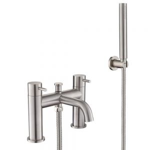 JTP Inox Stainless Steel Deck Mounted Bath Shower Mixer Tap