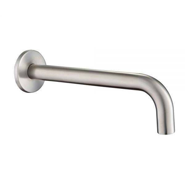 JTP Inox Stainless Steel Wall Mounted Bath Spout 155mm