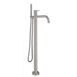 JTP Inox Stainless Steel Floor Standing Bath Shower Mixer Tap