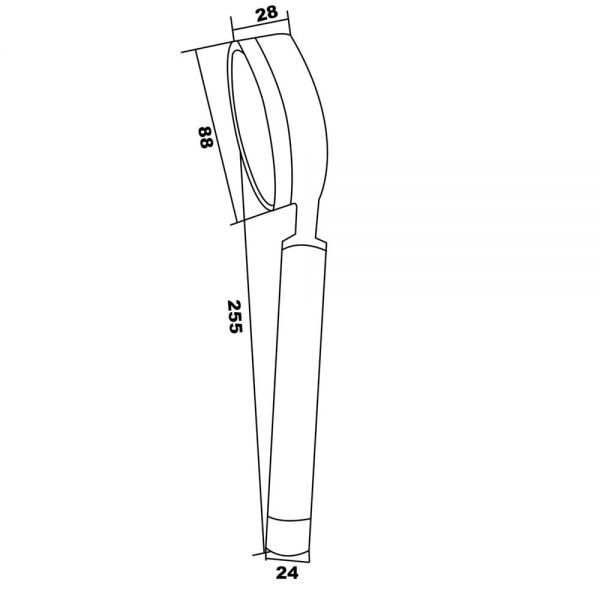 JTP Inox Stainless Steel Round Shower Handset #2