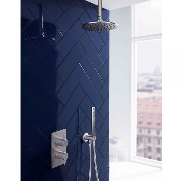 JTP Inox Stainless Steel Single Outlet Thermostatic Shower Valve #3