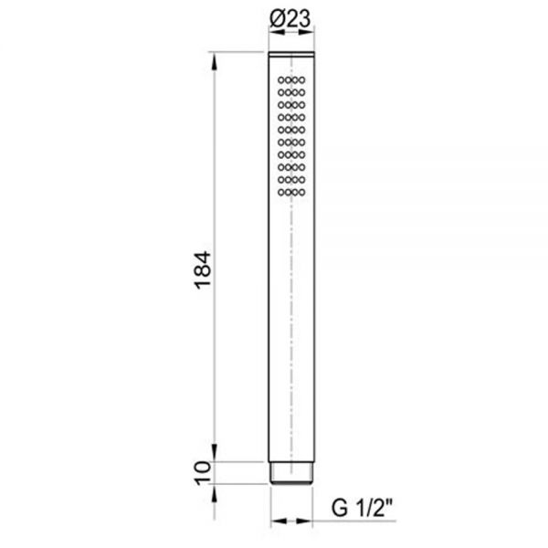 JTP Inox Stainless Steel Round Microphone Hand Shower #2