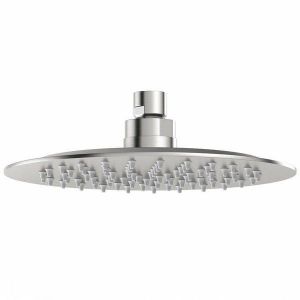 JTP Inox Stainless Steel 200mm Glide Extra Slim Ceiling Mounted Round Shower Head