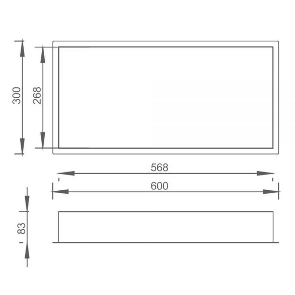 JTP Stainless Steel Shower Niche 600 x 300mm #2