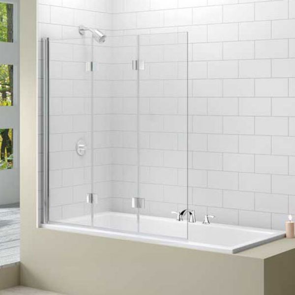 Merlyn 3 Panel Folding Bath Screen MB9