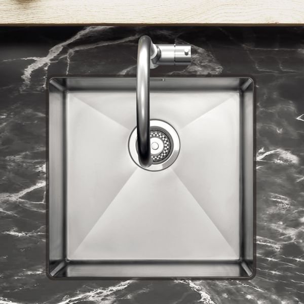 Clearwater Jazz 1 Bowl Undermount Stainless Steel Kitchen Sink 590 x 440