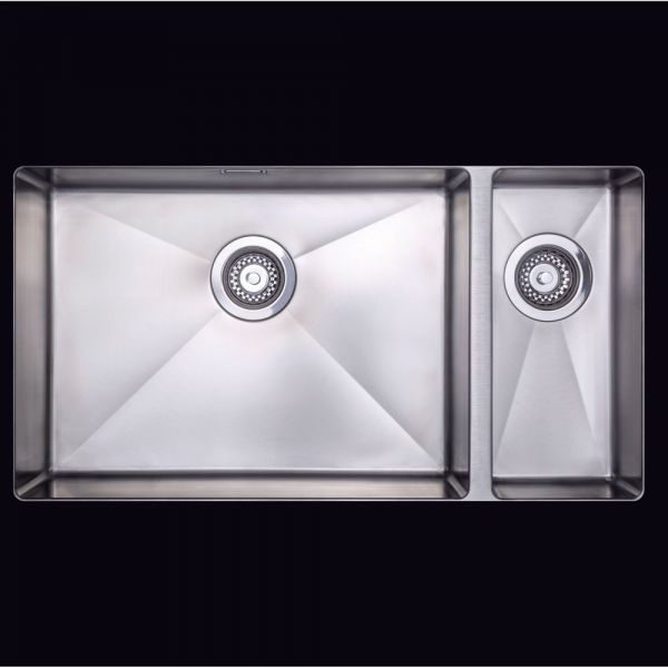 Clearwater Jazz 1.5 Bowl Undermount Stainless Steel Kitchen Sink with Left Hand Main Bowl 800 x 440