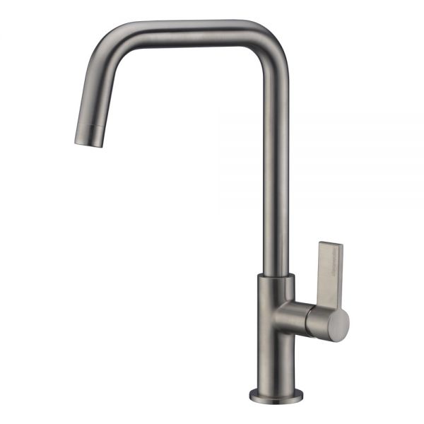 Clearwater Jovian U Single Lever Brushed Nickel Monobloc Kitchen Sink Mixer Tap