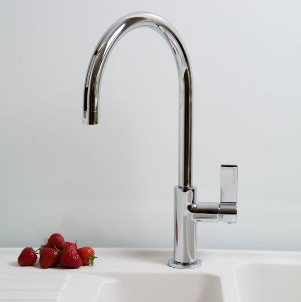 Clearwater Jovian C Single Lever Chrome Monobloc Kitchen Sink Mixer Tap #2
