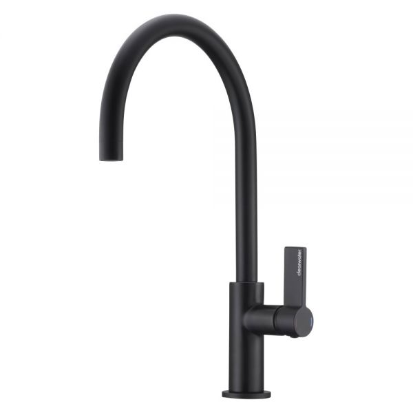 Clearwater Jovian Single Lever Matt Black Monobloc Kitchen Sink Mixer Tap