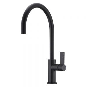 Clearwater Jovian Single Lever Matt Black Monobloc Kitchen Sink Mixer Tap