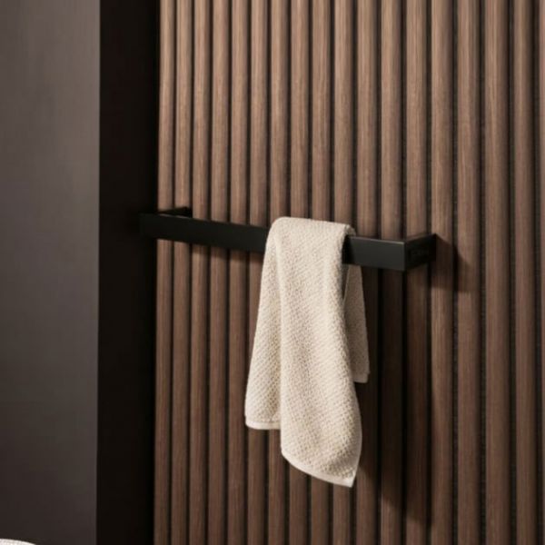 JTP Zen Matt Black 115 x 600 Designer Electric Towel Rail #2