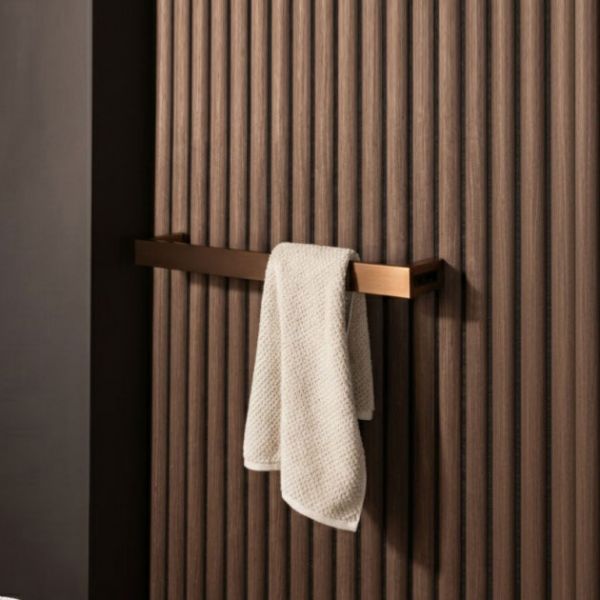 JTP Zen Brushed Bronze 115 x 600 Designer Electric Towel Rail #2