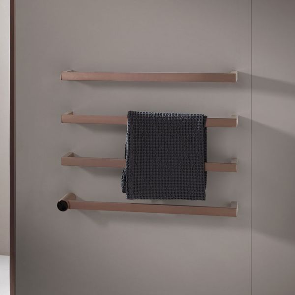 JTP Zyon Matt Black 486 x 600 Designer Electric Towel Rail #2