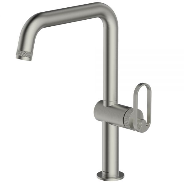 Clearwater Juno Single Lever Brushed Nickel Monobloc Kitchen Sink Mixer Tap