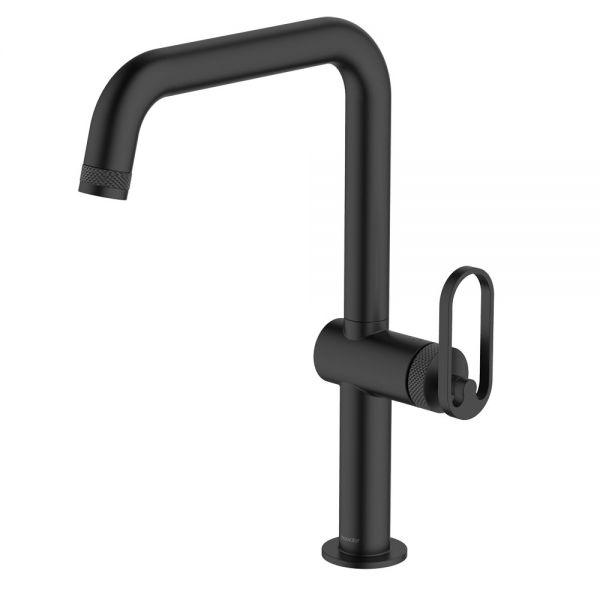 Clearwater Juno Single Lever Matt Black Monobloc Kitchen Sink Mixer Tap