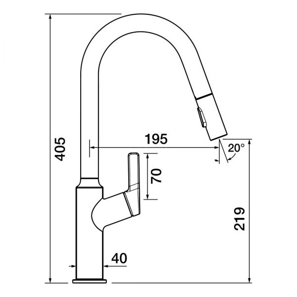Clearwater Karuma Single Lever Brushed Brass Monobloc Kitchen Sink Mixer Tap #3