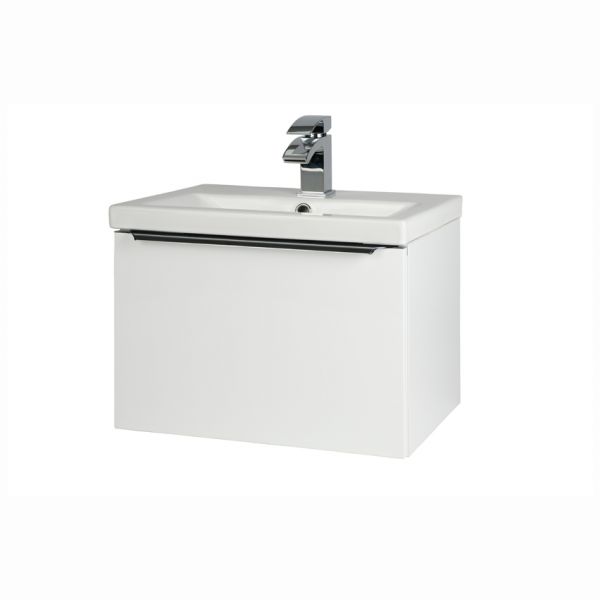 Kartell Kore 500 Gloss White Wall Mounted Vanity Unit and Basin