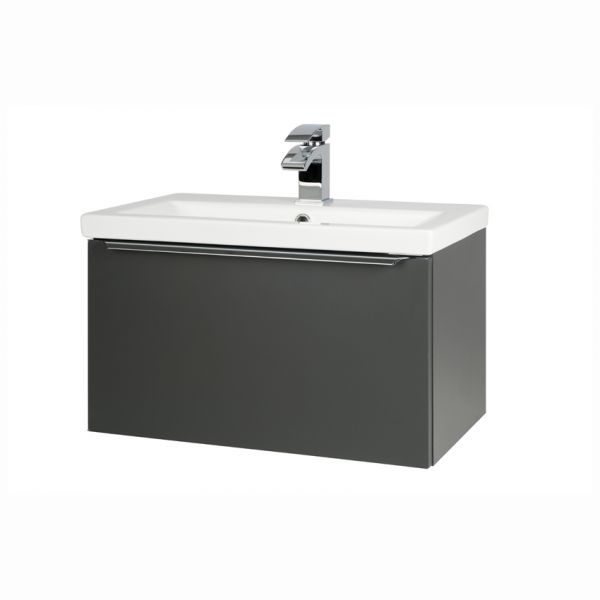 Kartell Kore 600 Matt Dark Grey Wall Mounted Vanity Unit and Basin