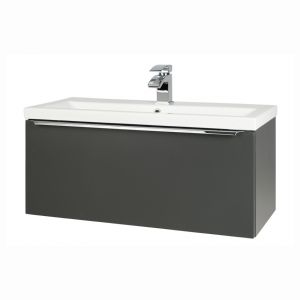 Kartell Kore 800 Matt Dark Grey Wall Mounted Vanity Unit and Basin