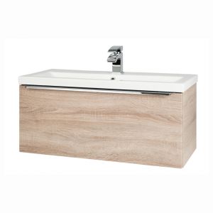 Kartell Kore 800 Sonoma Oak Wall Mounted Vanity Unit and Basin