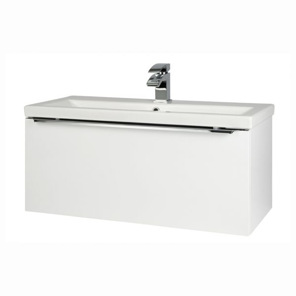 Kartell Kore 800 Gloss White Wall Mounted Vanity Unit and Basin