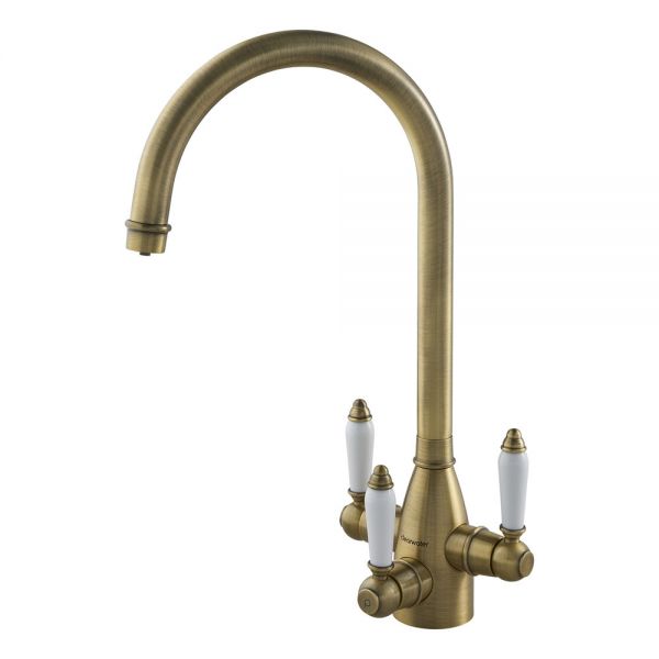 Clearwater Krypton Tri Spar C Brushed Bronze Filtered Water Kitchen Sink Mixer Tap