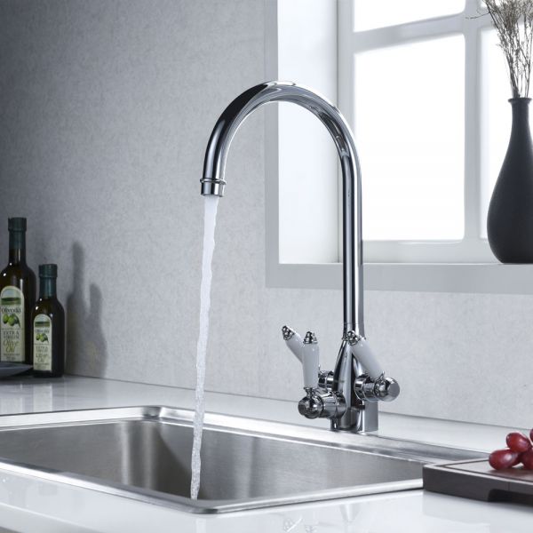 Clearwater Krypton Tri Spar C Chrome Filtered Water Kitchen Sink Mixer