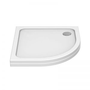 Kudos Kstone Slip Resistant White 800 x 800 Quadrant Shower Tray